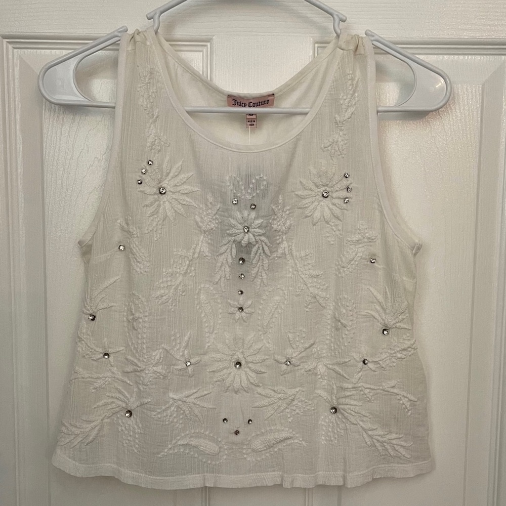 Juicy couture embellished tank top NWT beautiful 😍